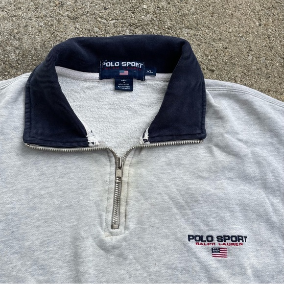 Vintage Polo Sport Ralph Lauren Half Zip Sweater - Picture 2 of 3